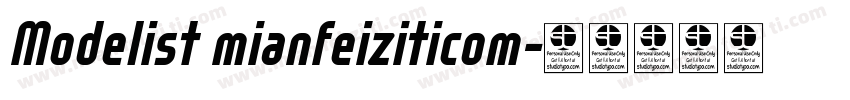 Modelist mianfeiziticom字体转换